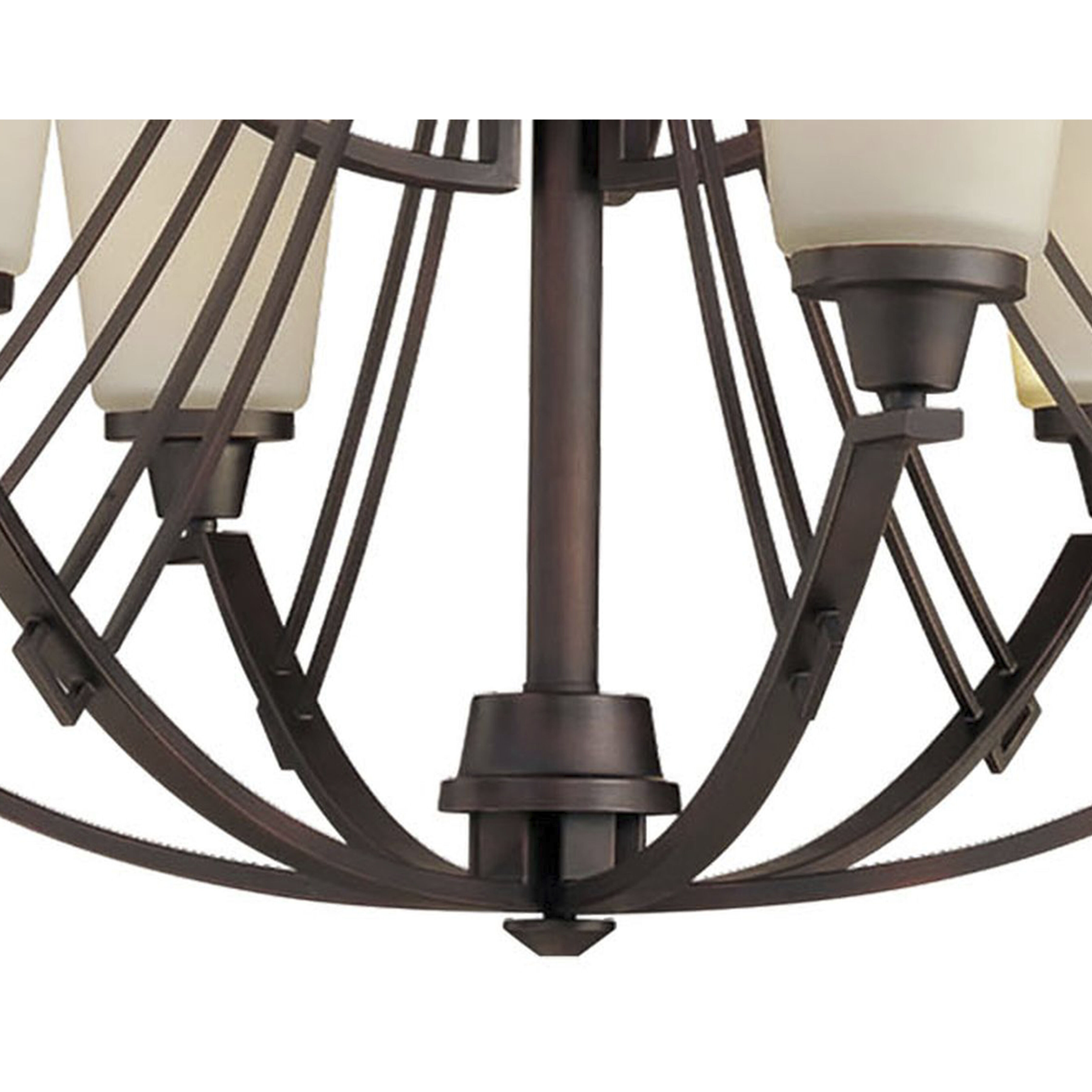 Wright 9 Light 33 inch Espresso Chandelier Ceiling Light