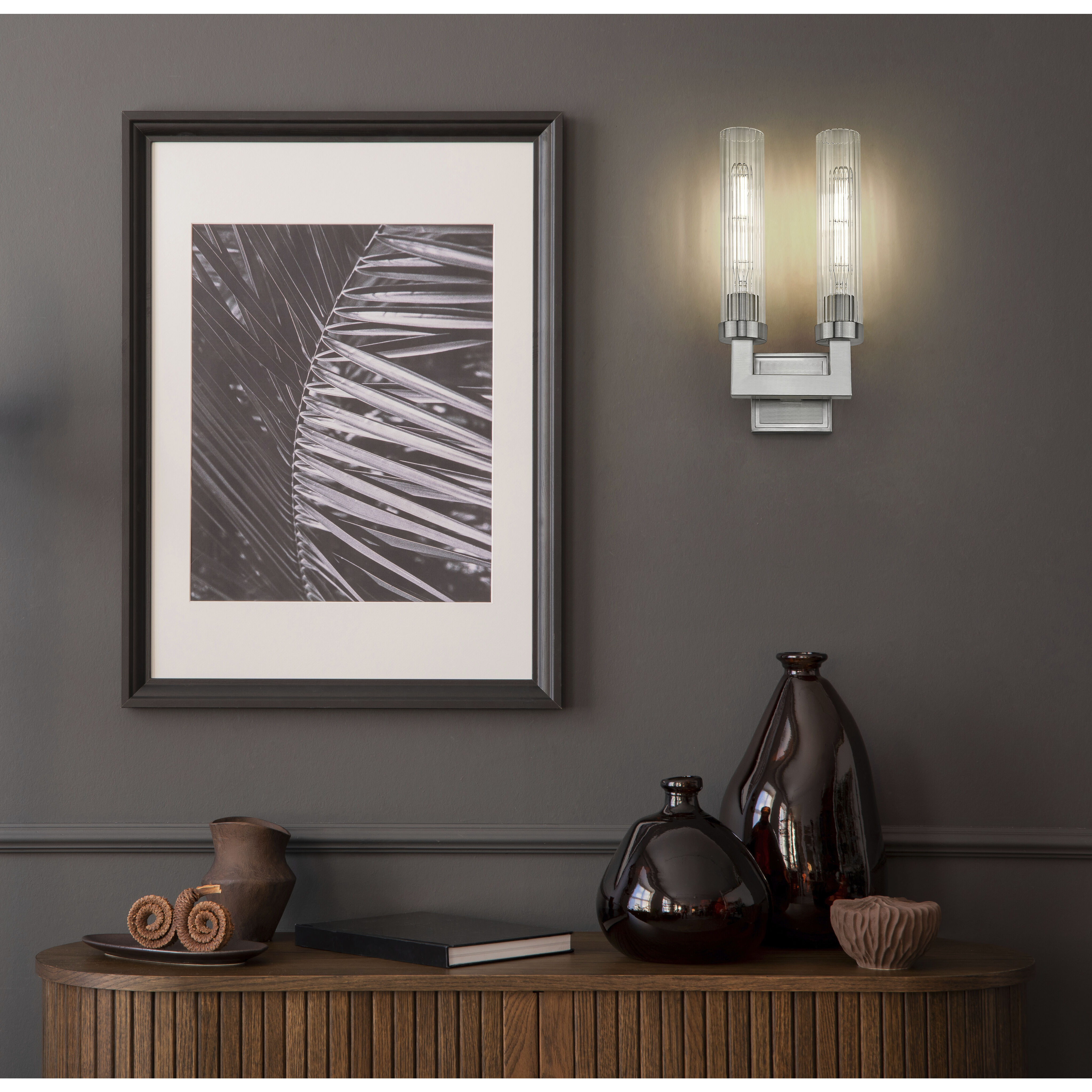 Beau Wall Sconce Wall Light in Brushed Nickel