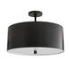 Tarbell 3 Light 20 inch Bronze Semi-Flush Mount Ceiling Light, Essential Lighting