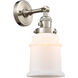 Franklin Restoration Canton LED 7 inch Brushed Satin Nickel Sconce Wall Light, Franklin Restoration