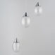 Dewdrop LED 15 inch Polished Chrome Multi-Light Pendant Ceiling Light