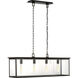 C&M by Chapman & Myers Freeport 4 Light 10.5 inch Heritage Copper Outdoor Linear Chandelier