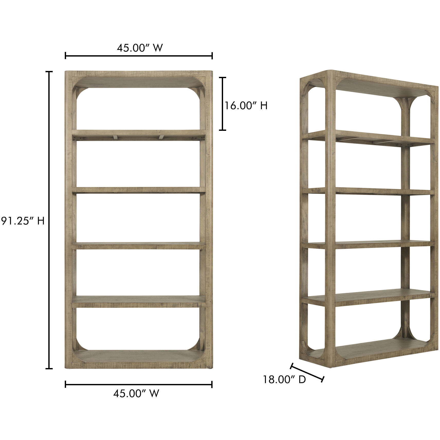 Abbott Brown Bookshelf