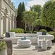 Bolster Back Java Black and Oyster White Outdoor Corner Sofa