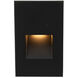 Tyler 120 3.8 watt Black Step and Wall Lighting in 3000K, WAC Lighting