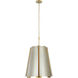 Peep Show 6 Light 16 inch Sunwashed Silver and Brushed Sienna Foyer Pendant Ceiling Light