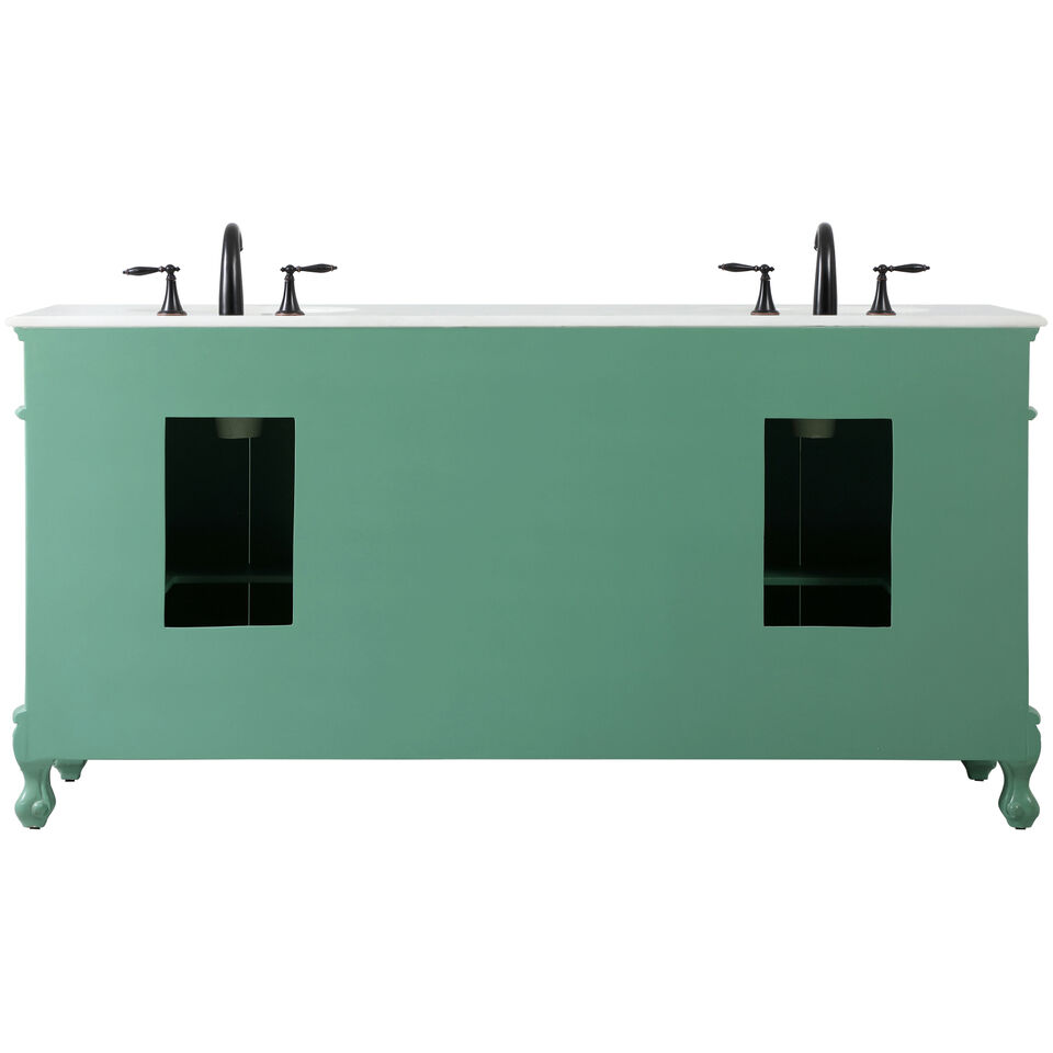 Danville 72 X 21 X 36 inch Vintage Mint Vanity Sink Set