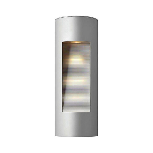 Luna Outdoor Wall Lantern in Titanium, Medium