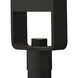 Atlantis LED 25 inch Satin Black Outdoor Post Mount Lantern, Large
