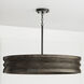 Dunn 4 Light 30 inch Espresso Stain and Black Chandelier Ceiling Light