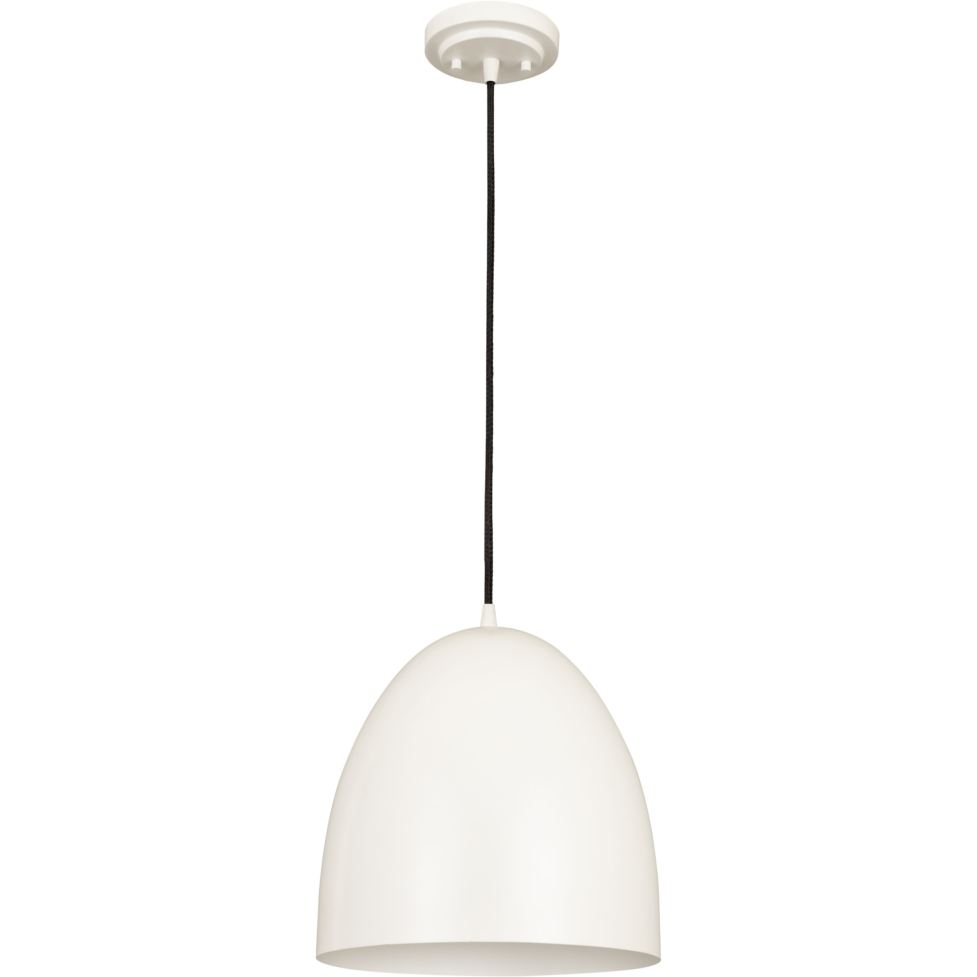 Z-Studio 1 Light 12 inch Satin White Pendant Ceiling Light in Matte White