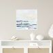 Calm Waters Blue and Green and Metallic and White Canvas, The Studio