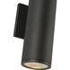 Nordic LED 12 inch Black Exterior Wall Light