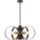 Modesto 6 Light 24 inch Bronze Chandelier Ceiling Light