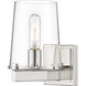 Callista 1 Light 6.5 inch Polished Nickel Wall Sconce Wall Light