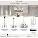 Merry 5 Light 22.12 inch Matte Black Chandelier Ceiling Light