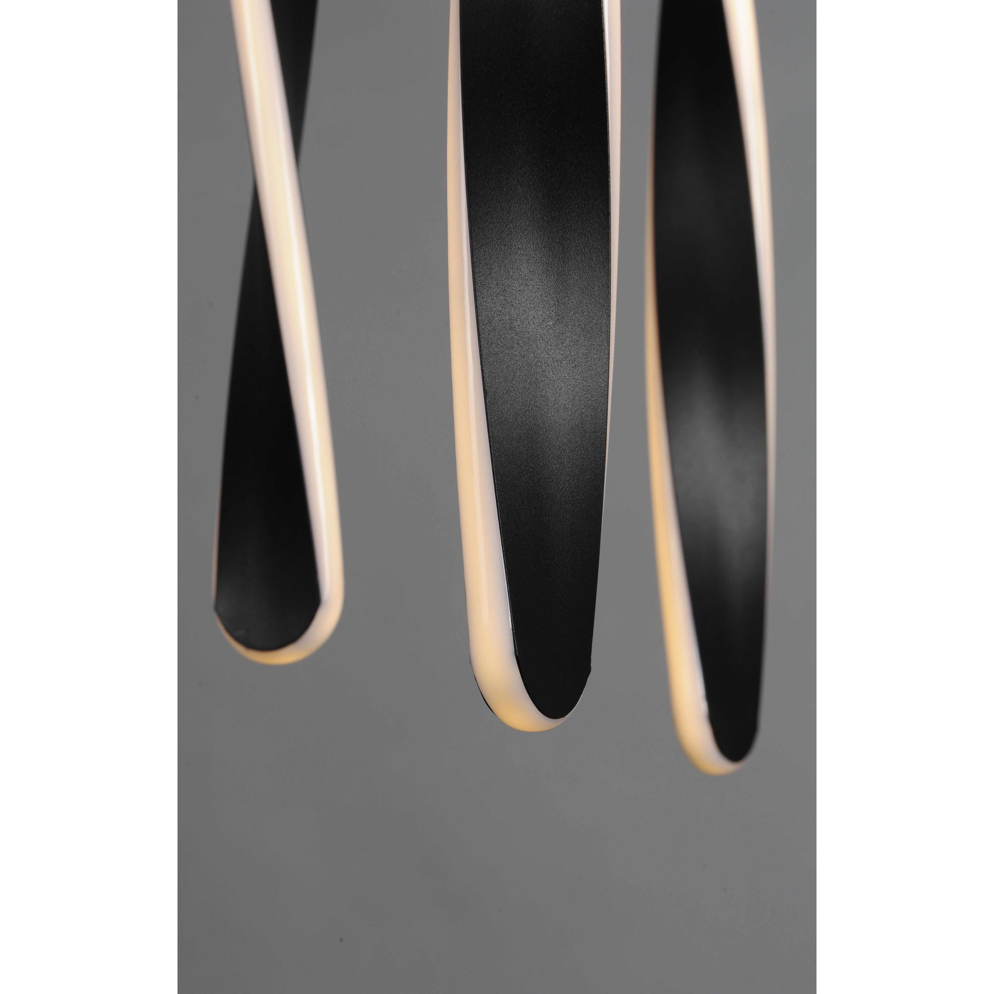 Pirouette LED 24 inch Black Multi-Light Pendant Ceiling Light