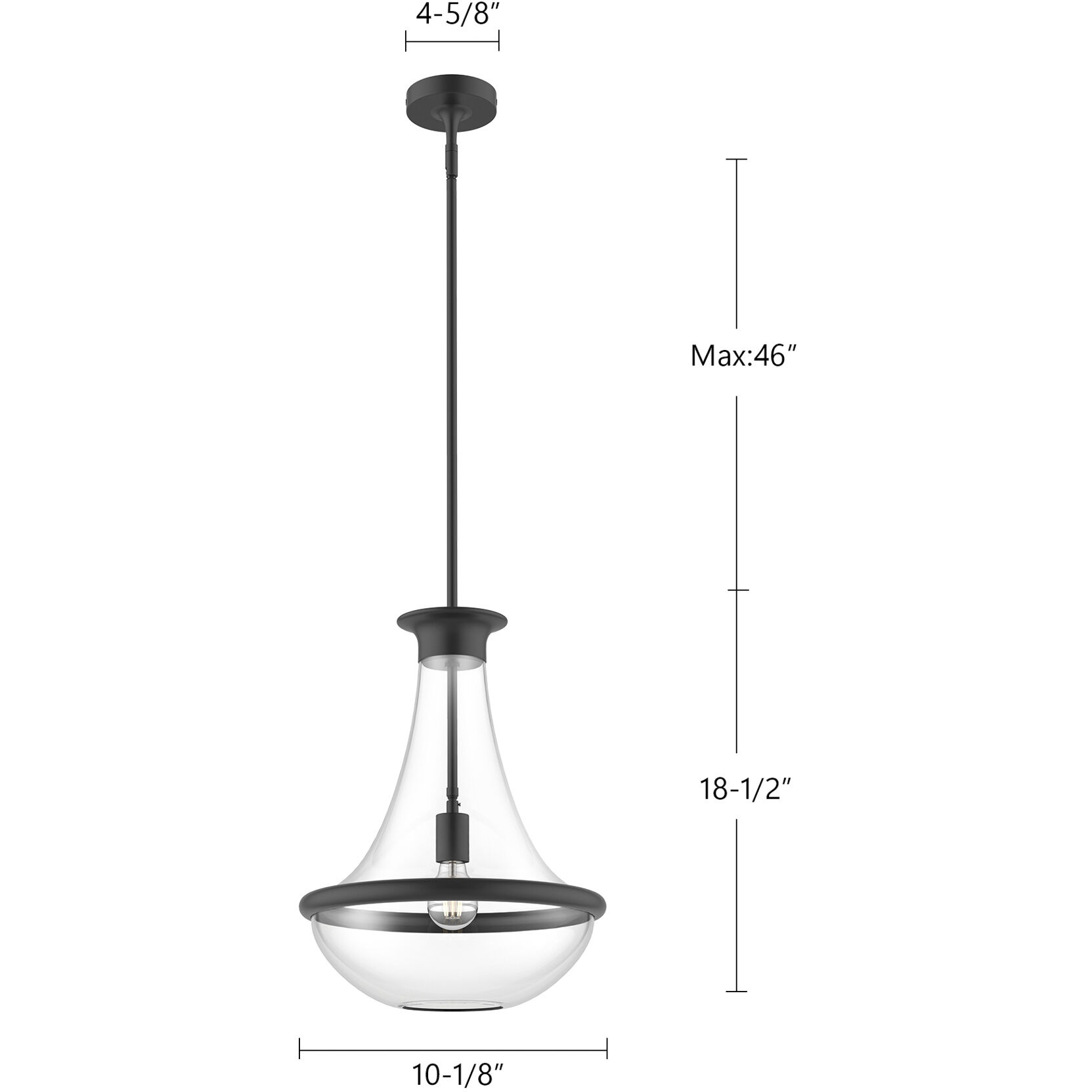 Alora Mood Marcel Pendant Ceiling Light in Chrome