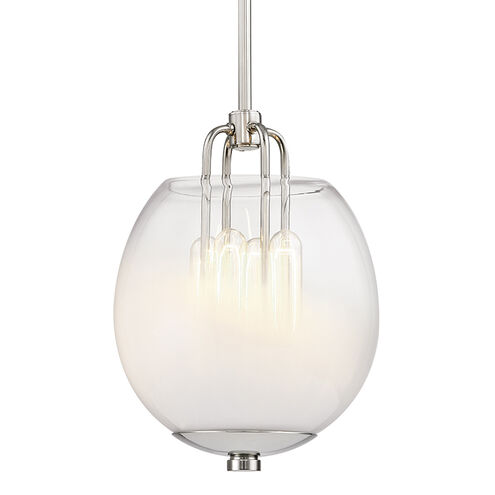 Sawyer 4 Light 9.5 inch Polished Nickel Pendant Ceiling Light