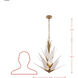 Mojave 9 Light 28 inch Havana Gold Pendant Ceiling Light
