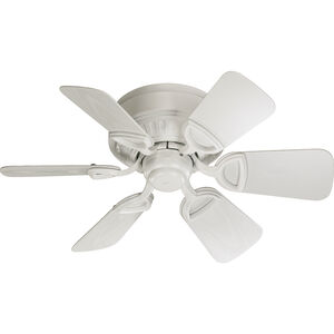 Medallion Patio 30 inch Studio White with White Blades Outdoor Ceiling Fan