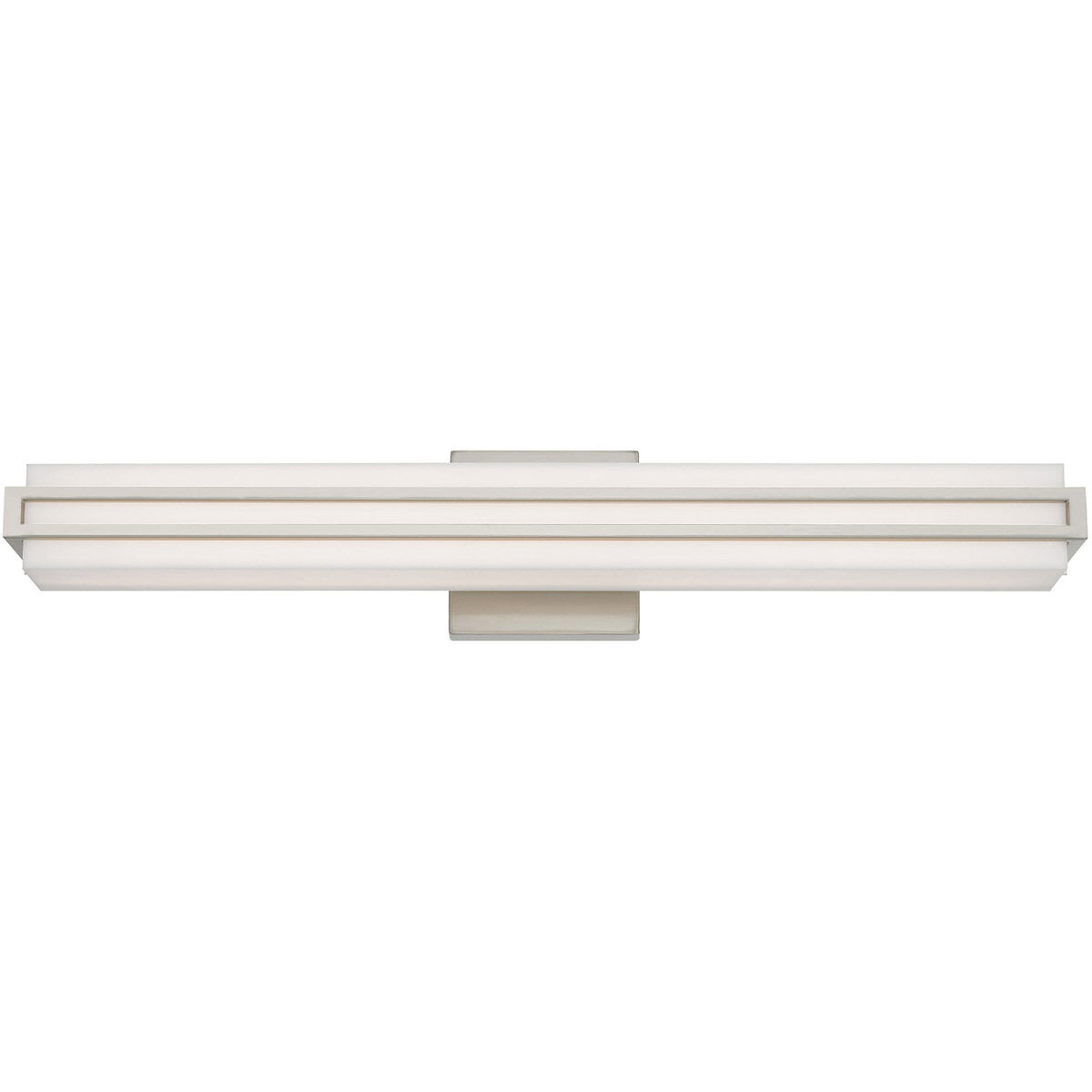Fulton LED 4 inch Brushed Nickel ADA Bath Vanity Wall Light