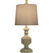Signature 24.75 inch 40 watt Distressed Gray and Cream Table Lamp Portable Light