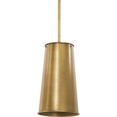 Southern Living Hattie 1 Light 7 inch Natural Brass Pendant Ceiling Light