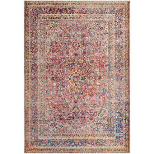 Amelie 87 X 63 inch Burnt Orange; Multicolored Washable Rug