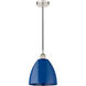 Edison Plymouth Dome 1 Light 9 inch Polished Nickel Mini Pendant Ceiling Light