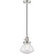 Franklin Restoration Olean 1 Light 6.75 inch Polished Nickel Mini Pendant Ceiling Light in Incandescent, Seedy