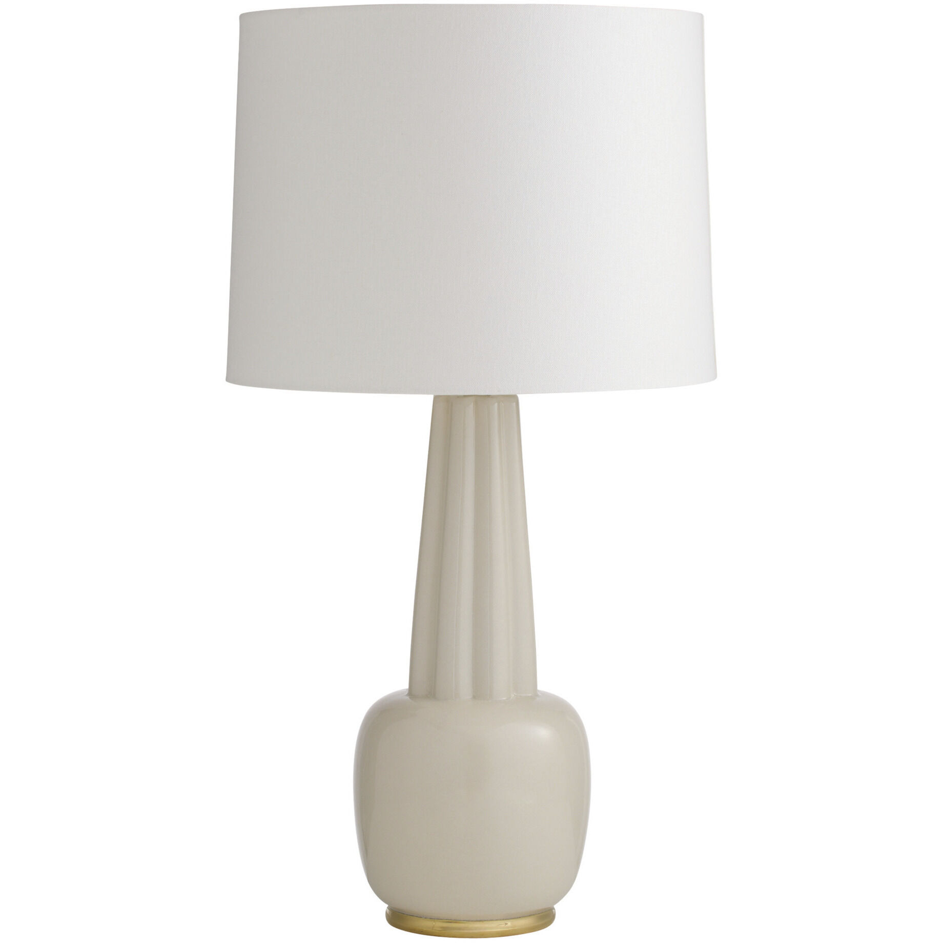 Arlington 30.5 inch 150.00 watt Ivory and Antique Brass Table Lamp Portable Light
