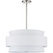 Fontana 5 Light 22 inch Brushed Nickel Pendant Chandelier Ceiling Light