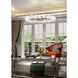 Blossom LED 36 inch Novel Brass Chandelier Ceiling Light in 2700K LED, Radial Ring