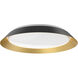 Jasper LED 19.13 inch Black and Gold Flush Mount Ceiling Light