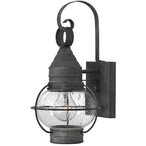 Cape Cod Outdoor Wall Mount Lantern in Aged Zinc