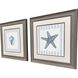 Ocean Finds Blue and Gray Framed Art, Propac