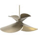 Hibiscus 1 Light 24.7 inch Soft Gold Pendant Ceiling Light, Large