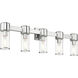 Quincy 5 Light 35.5 inch Polished Chrome Vanity Wall Sconce Wall Light, Large