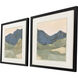 Saddle Mountain Blue and Green and Multi and Orange Framed Art, Propac