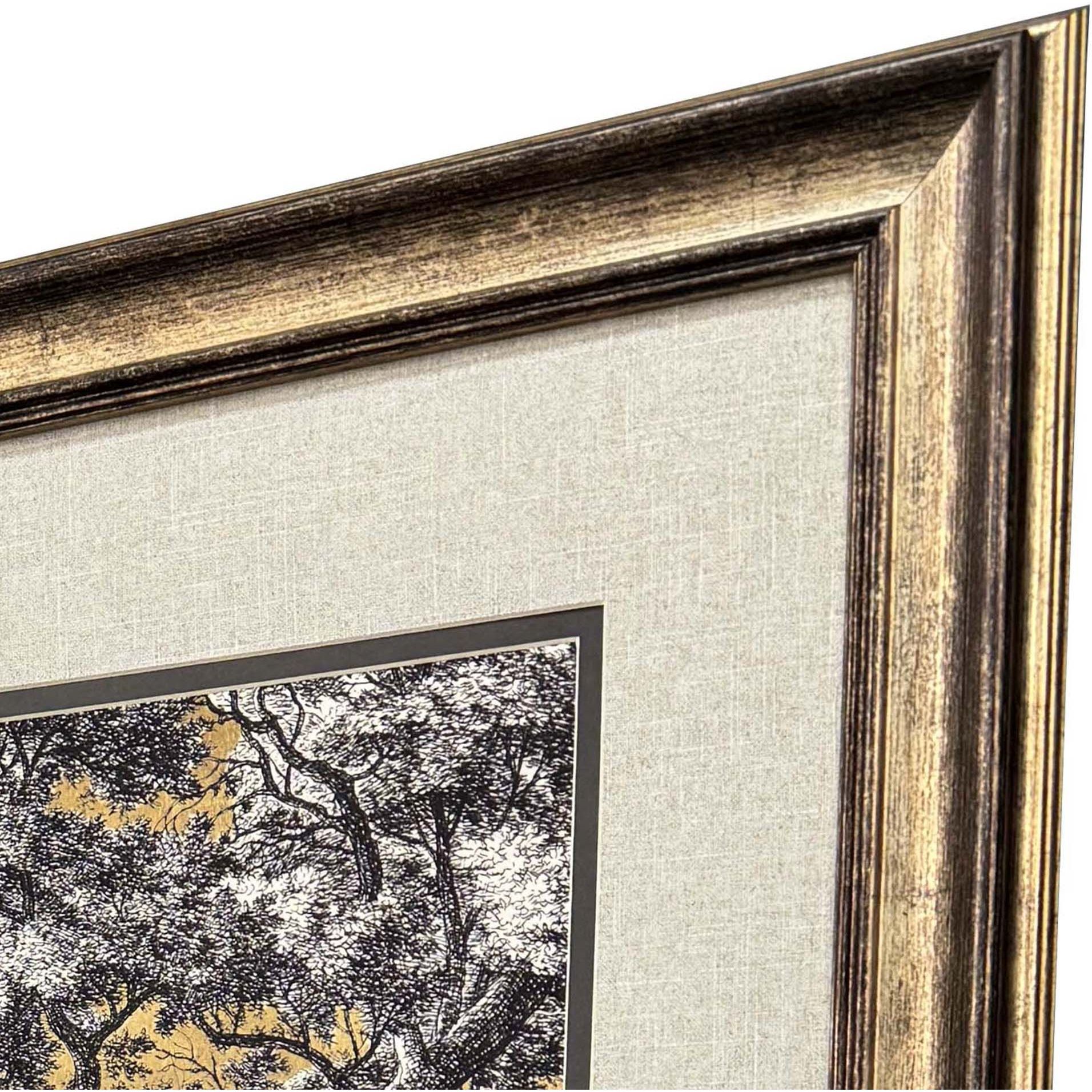 Landscape Luxe Multi and Black and Yellow and Beige Framed Art, Propac
