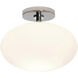Zeppo 1 Light 11.81 inch Polished Chrome Bathroom Ceiling Light