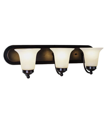 Rusty 3 Light 24 inch Rubbed Oil Bronze Vanity Bar Wall Light