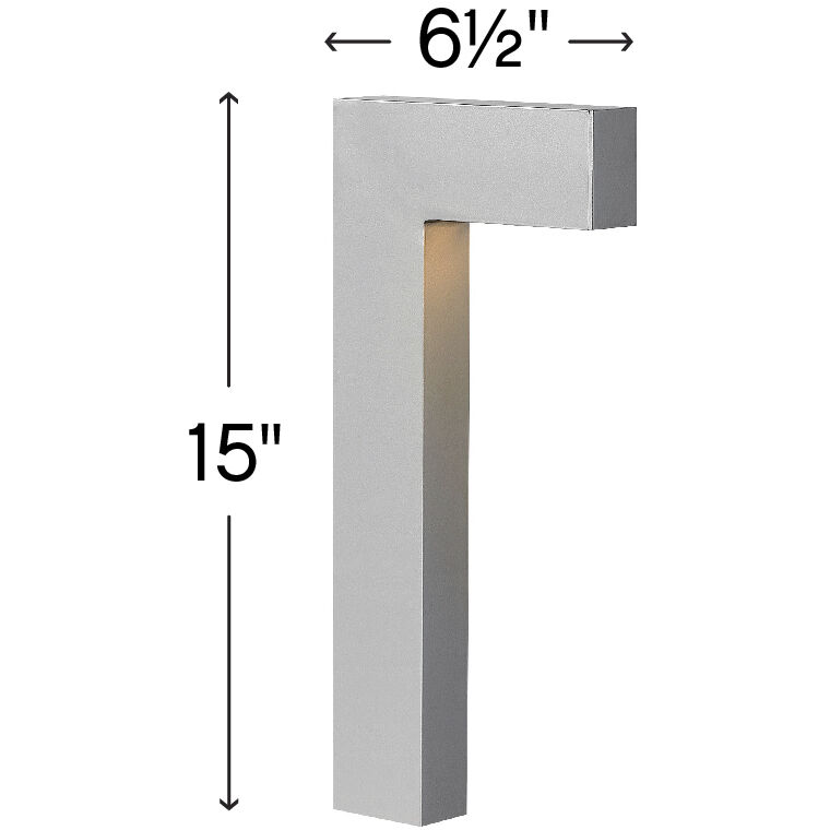 Hardy Island Atlantis 12v 1.50 watt Titanium Landscape Path Light