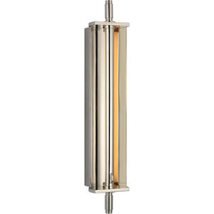 Thomas O'Brien Cilindro LED 4.25 inch Polished Nickel Reflector Sconce Wall Light, Large