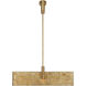 Kelly Wearstler Lotura LED 36 inch Museum Gild Intersecting Linear Pendant Ceiling Light
