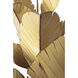 Banana Leaf 12 Light 44 inch Gold Chandelier Ceiling Light