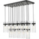 Fontaine Linear Chandelier Ceiling Light in Matte Black