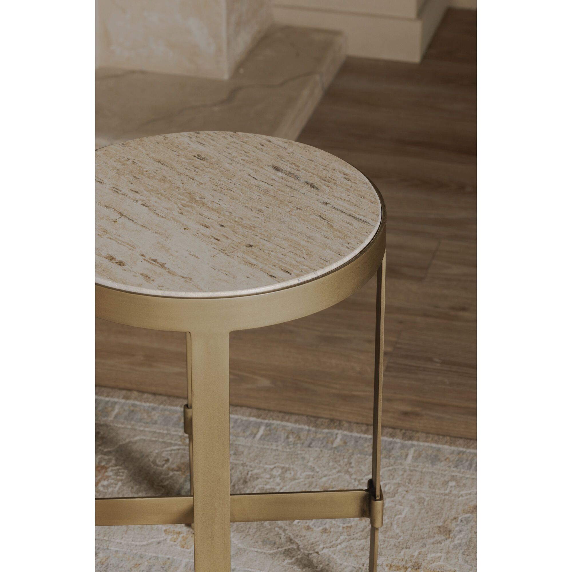 Holli Side Table in Beige