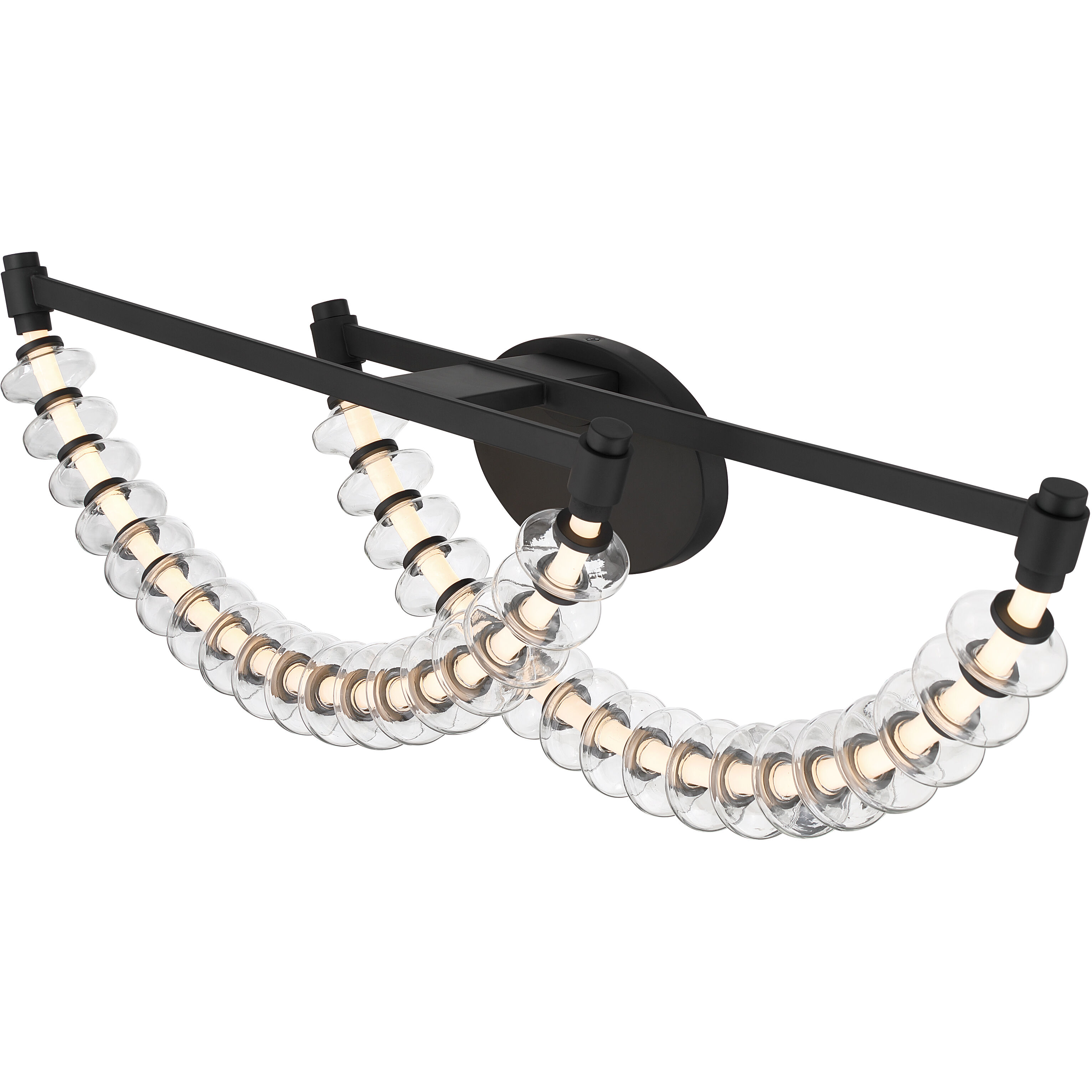 Pearl LED 36 inch Dark Matte Black Vanity Wall Light